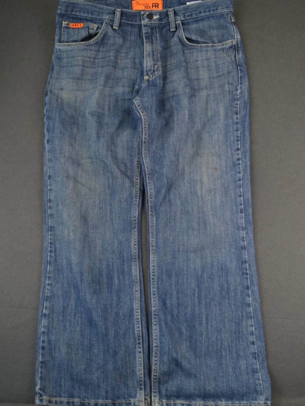 VTG  Wrangler 20X Mens Blue Bootcut Jeans Flame Resistant Workwear Denim 36x30